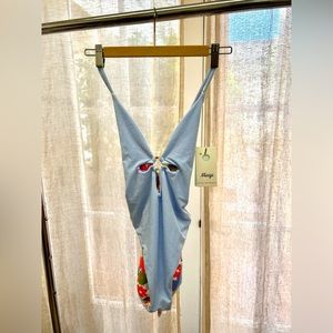 Medium Maaji reversible one piece swimsuit.